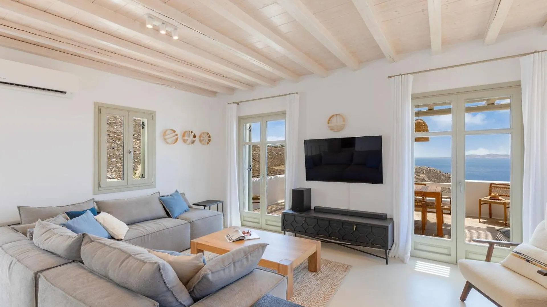 New Twin Villas In Mykonos Pool & Stunning Views Φανάρι